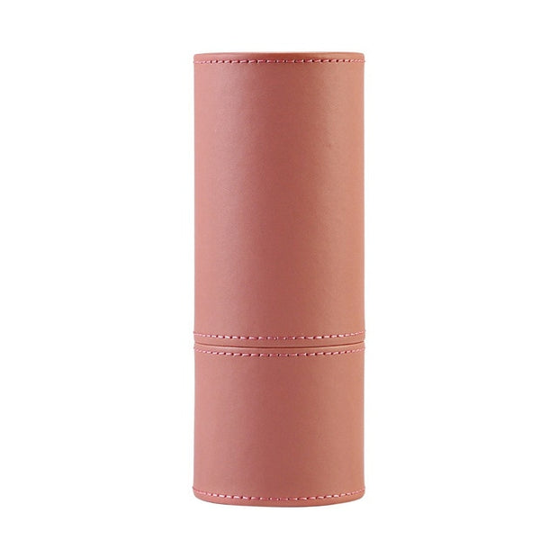 PU Round Cosmetic Brush Container Cosmetic Tool Cosmetic Brush