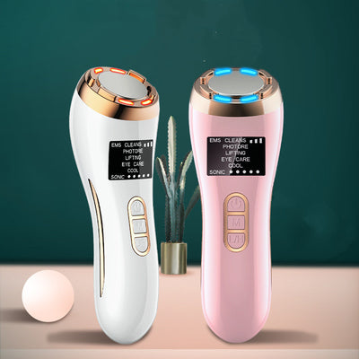 Radiofrecuencia Facial EMS Mesotherapy RF Radio Frequency Skin Tightening Rejuvenation Face Massager Neck Lifting Beauty Kit